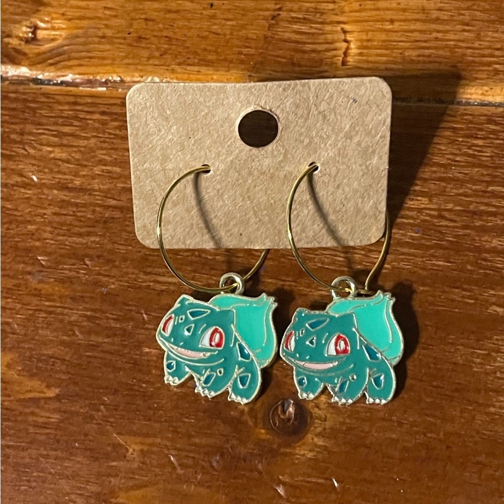 Bulbasaur earrings